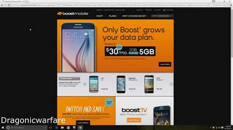 boost mobile website.